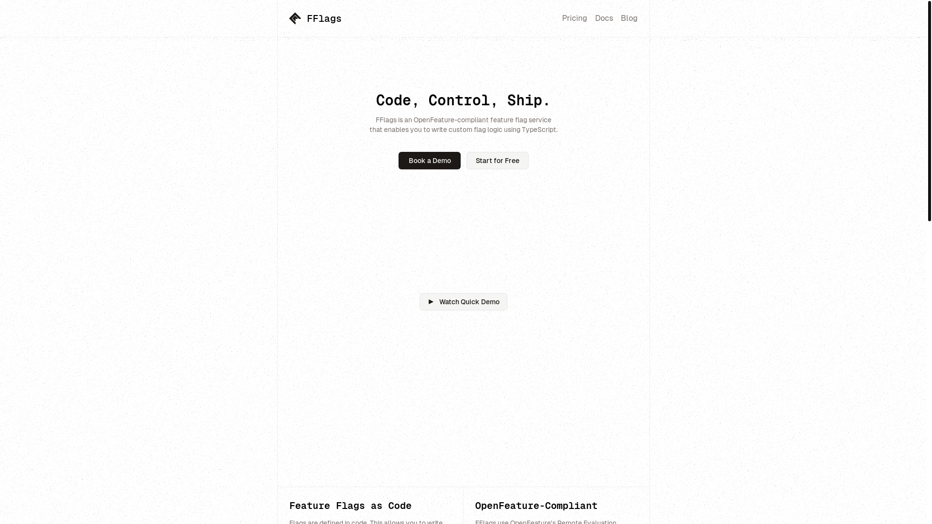 website screenshot of https://fflags-landing.pages.dev/