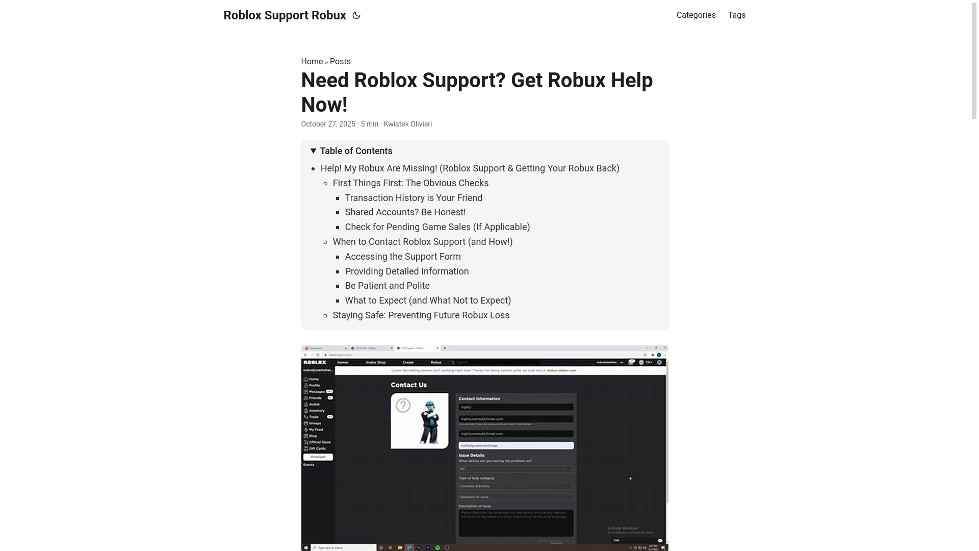 website screenshot of https://roblox-support-robux.pages.dev/