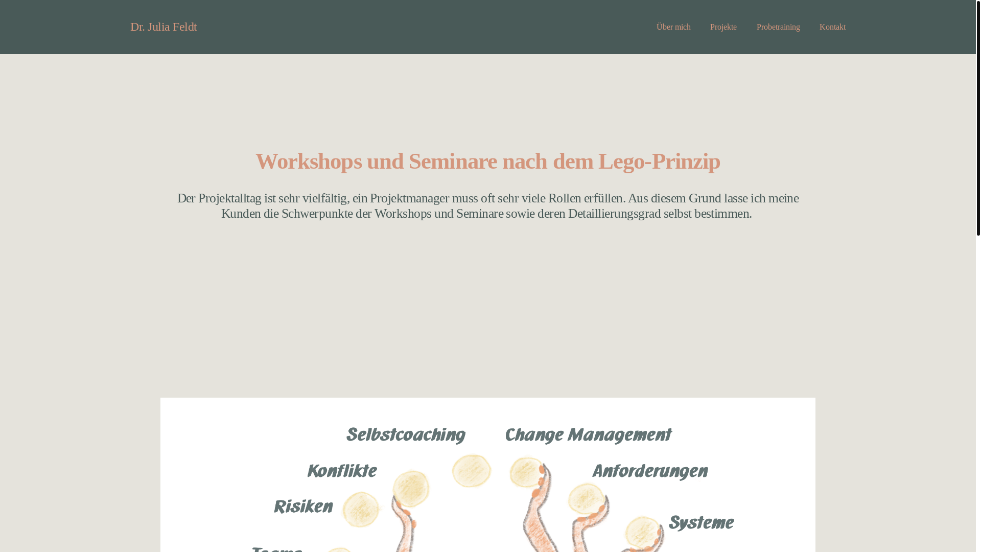 website screenshot of https://projekte-coaching.de/