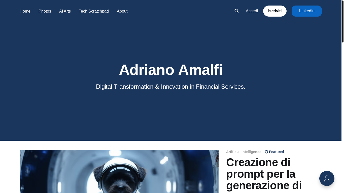 website screenshot of https://adrianoamalfi.com/
