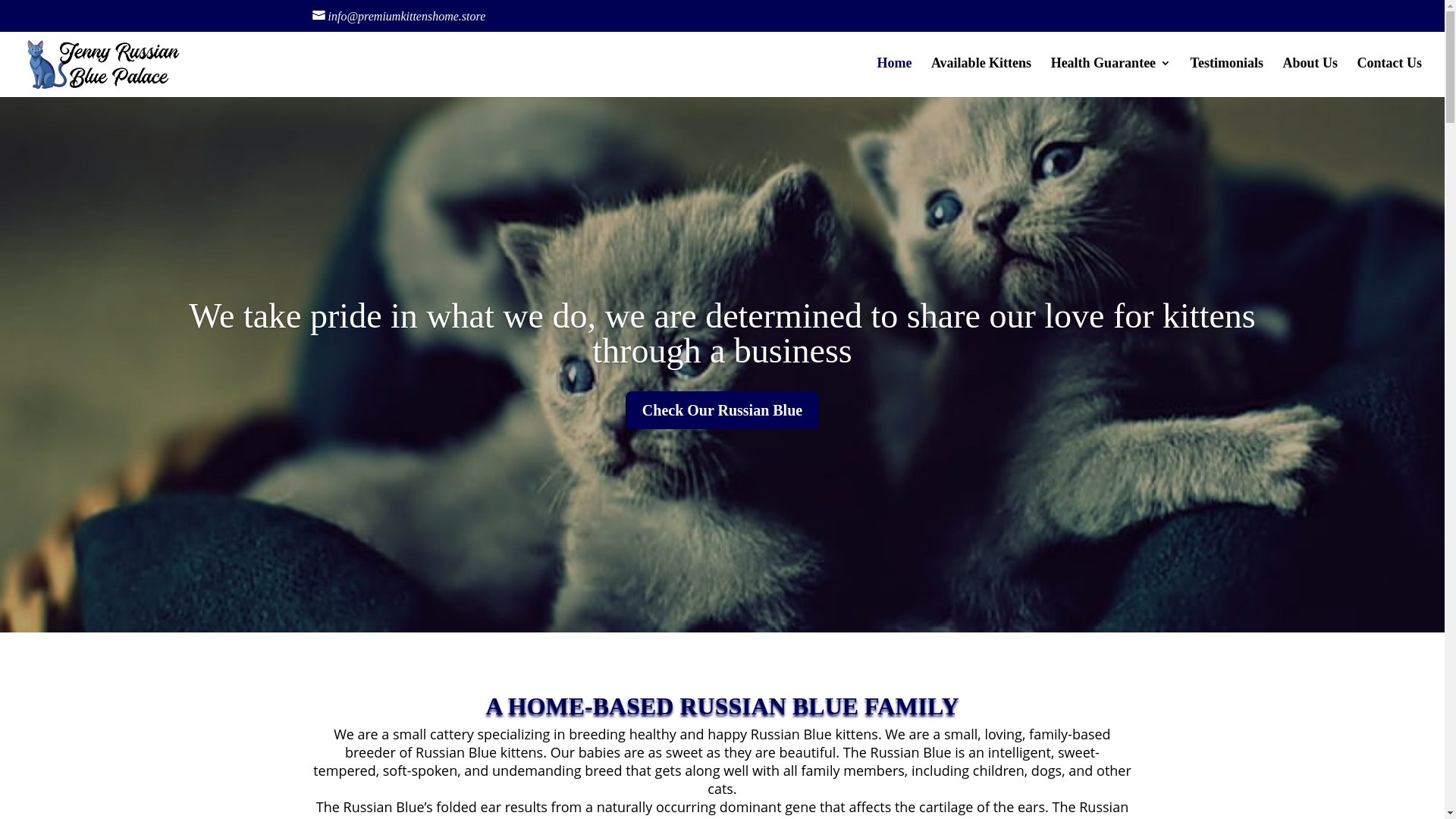 website screenshot of https://premiumkittenshome.store/