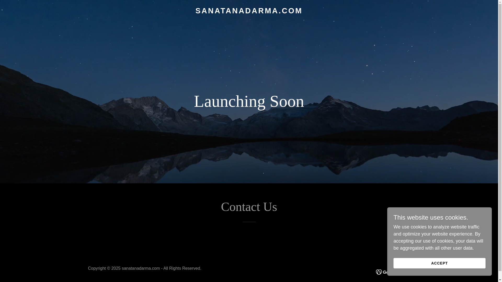 website screenshot of https://sanatanadarma.com/