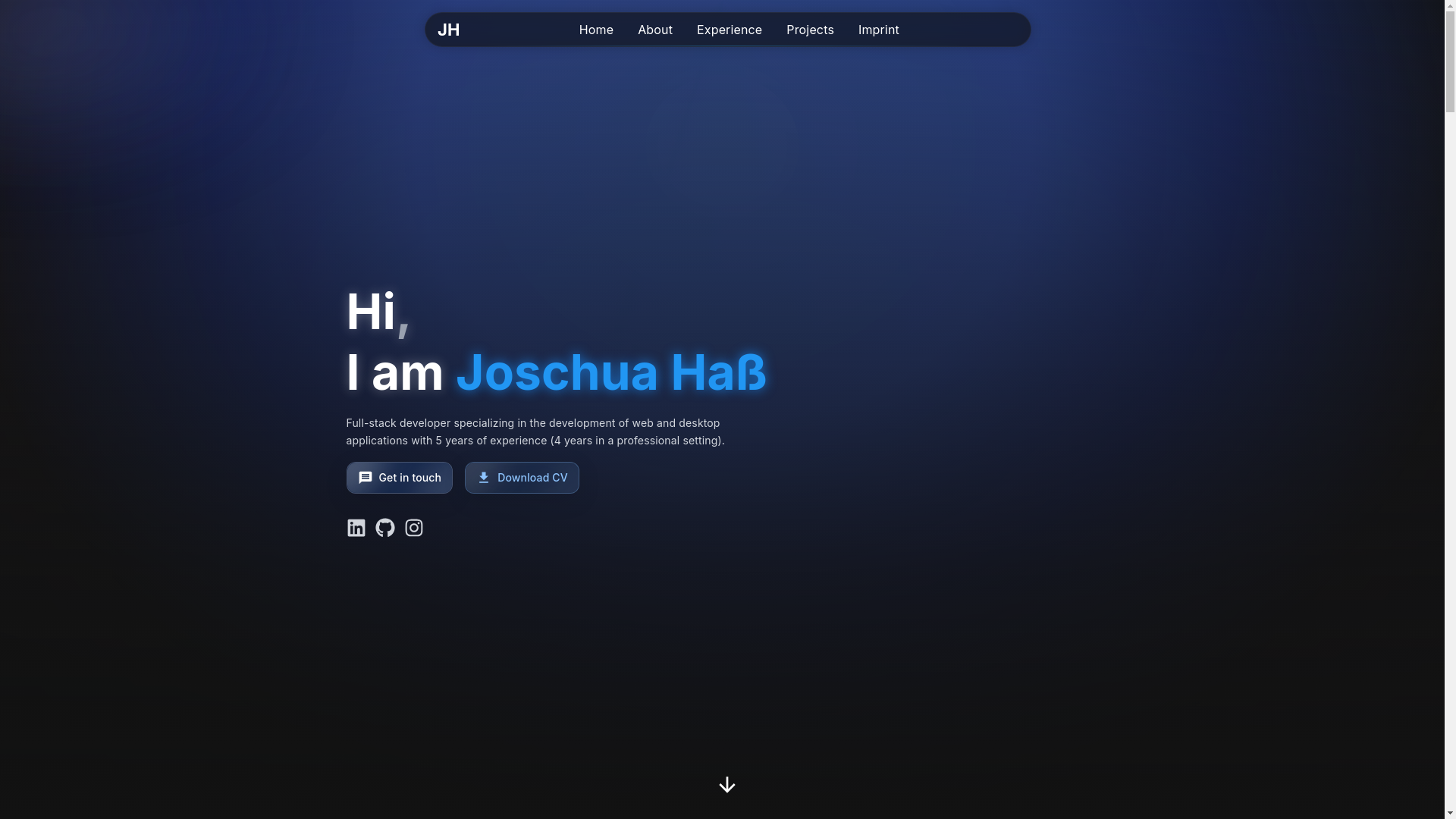 website screenshot of https://jhass.dev/