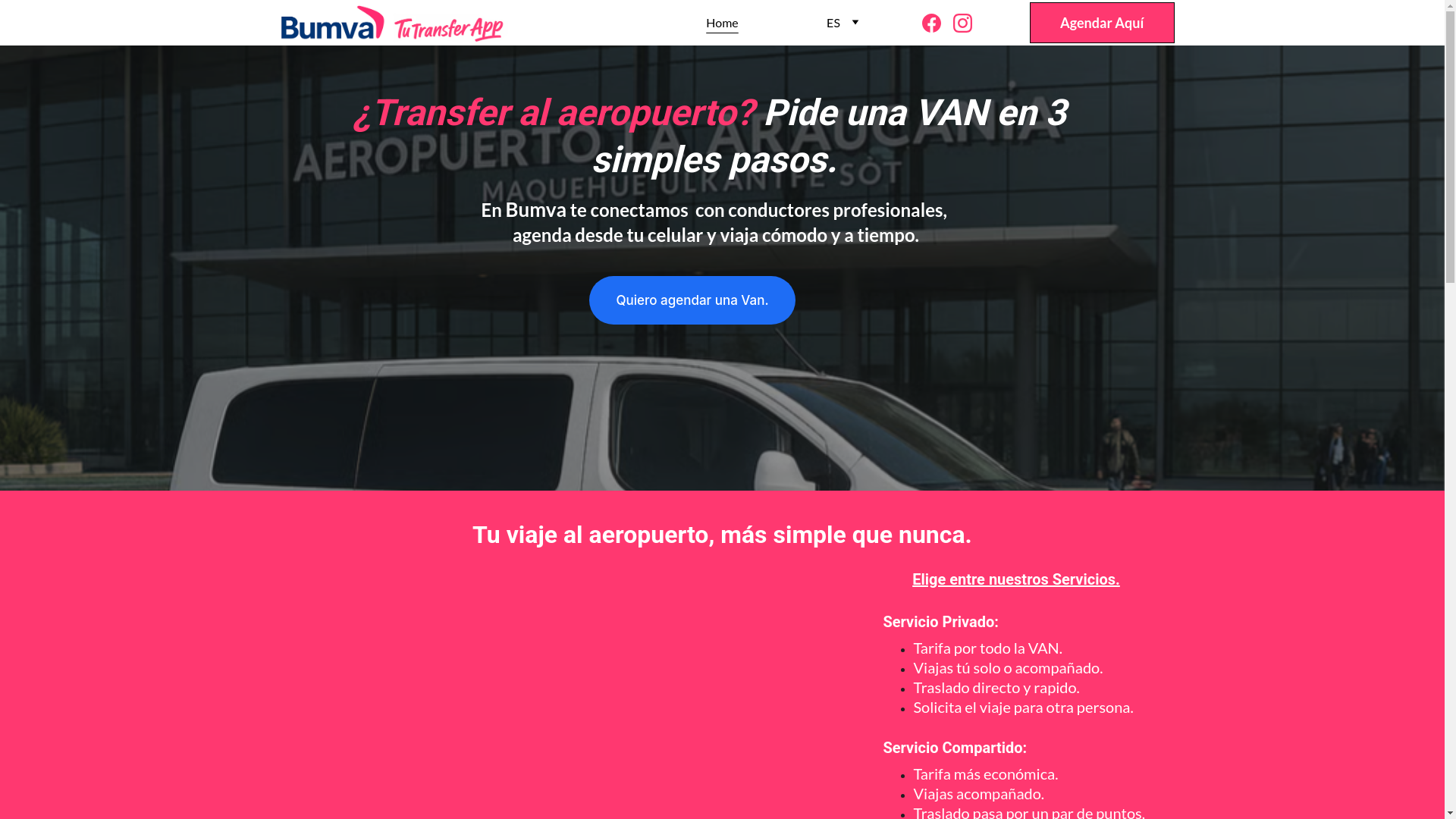 website screenshot of https://bumva.cl/