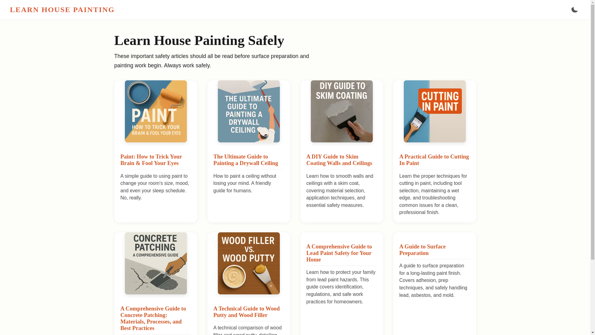 website screenshot of https://learnhousepainting.pages.dev/