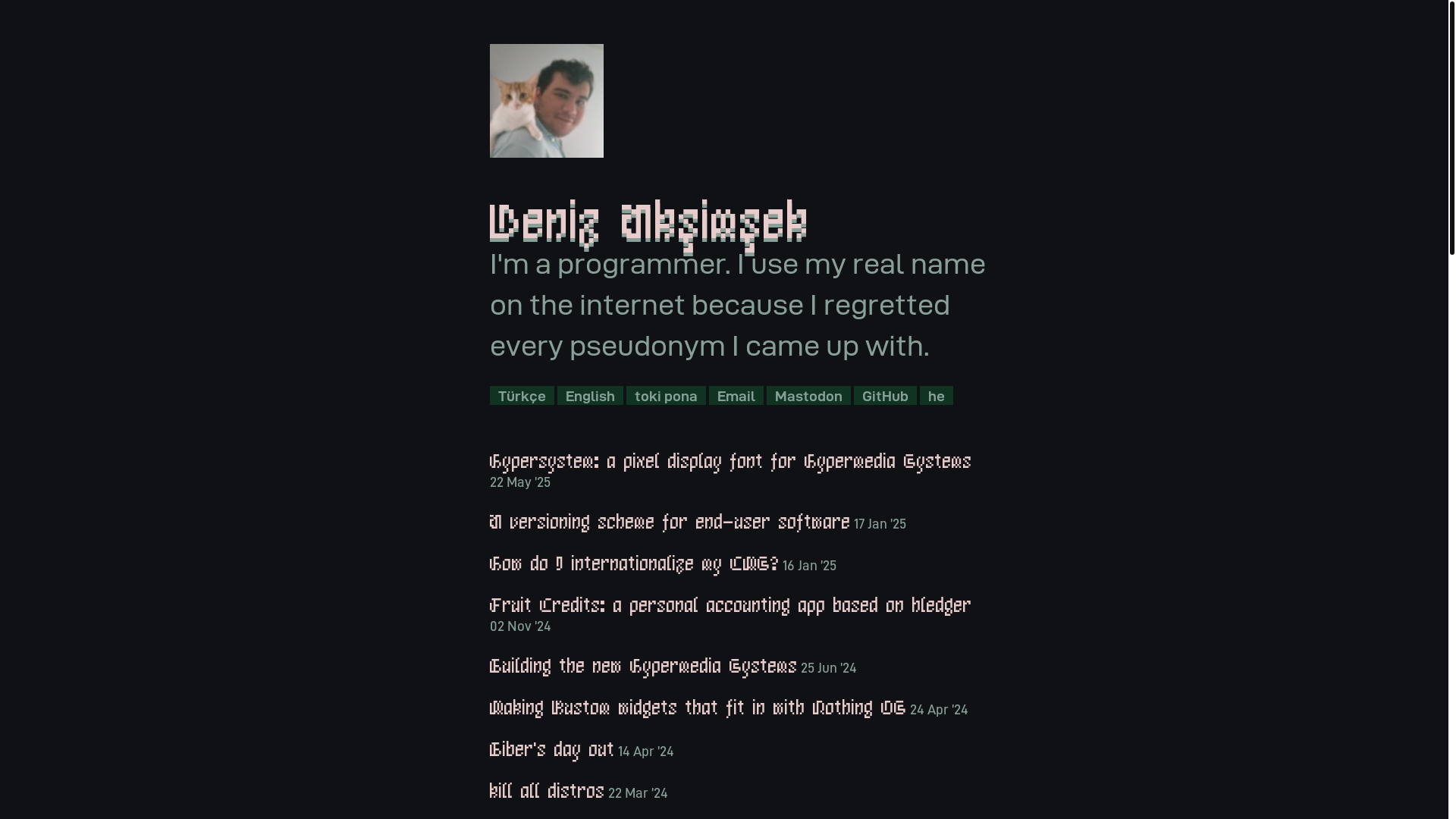 website screenshot of https://denizaksimsek-com.pages.dev/