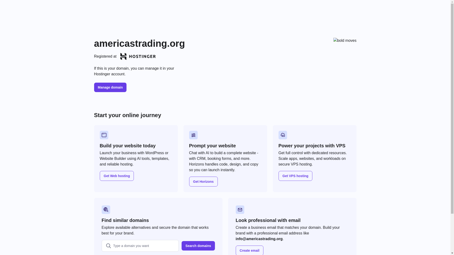 website screenshot of https://americastrading.org/
