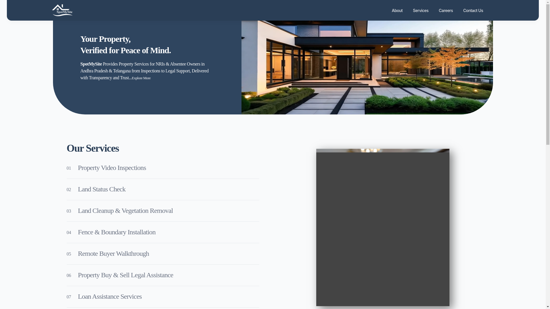 website screenshot of https://spotmysite.pages.dev/