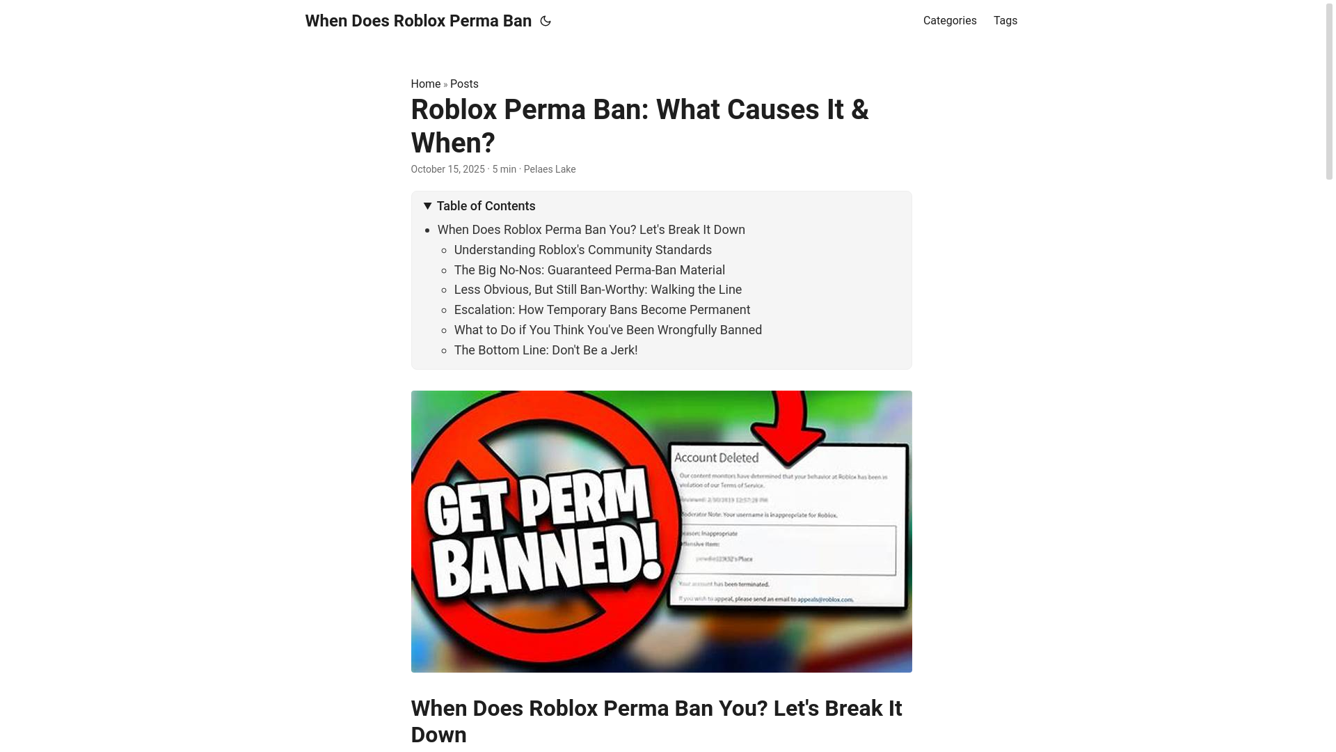 website screenshot of https://when-does-roblox-perma-ban.pages.dev/