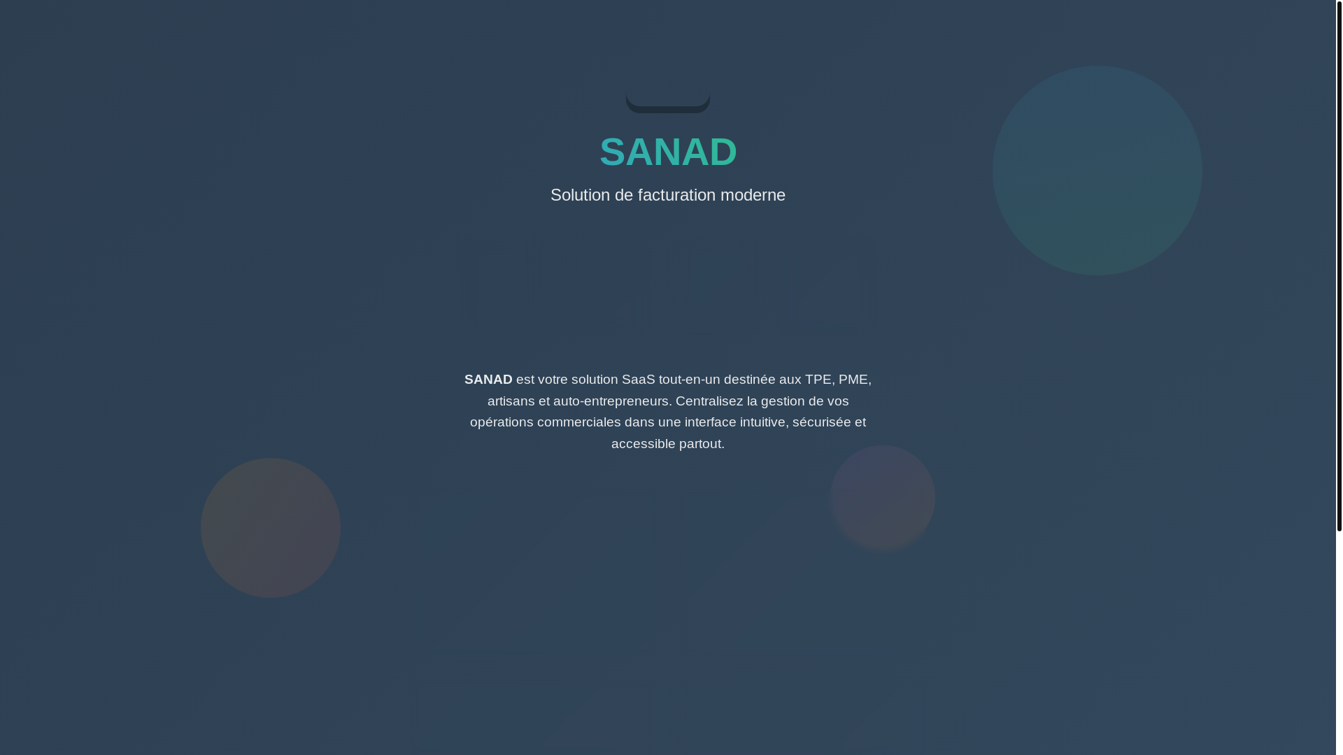 website screenshot of https://sanadsolution.net/