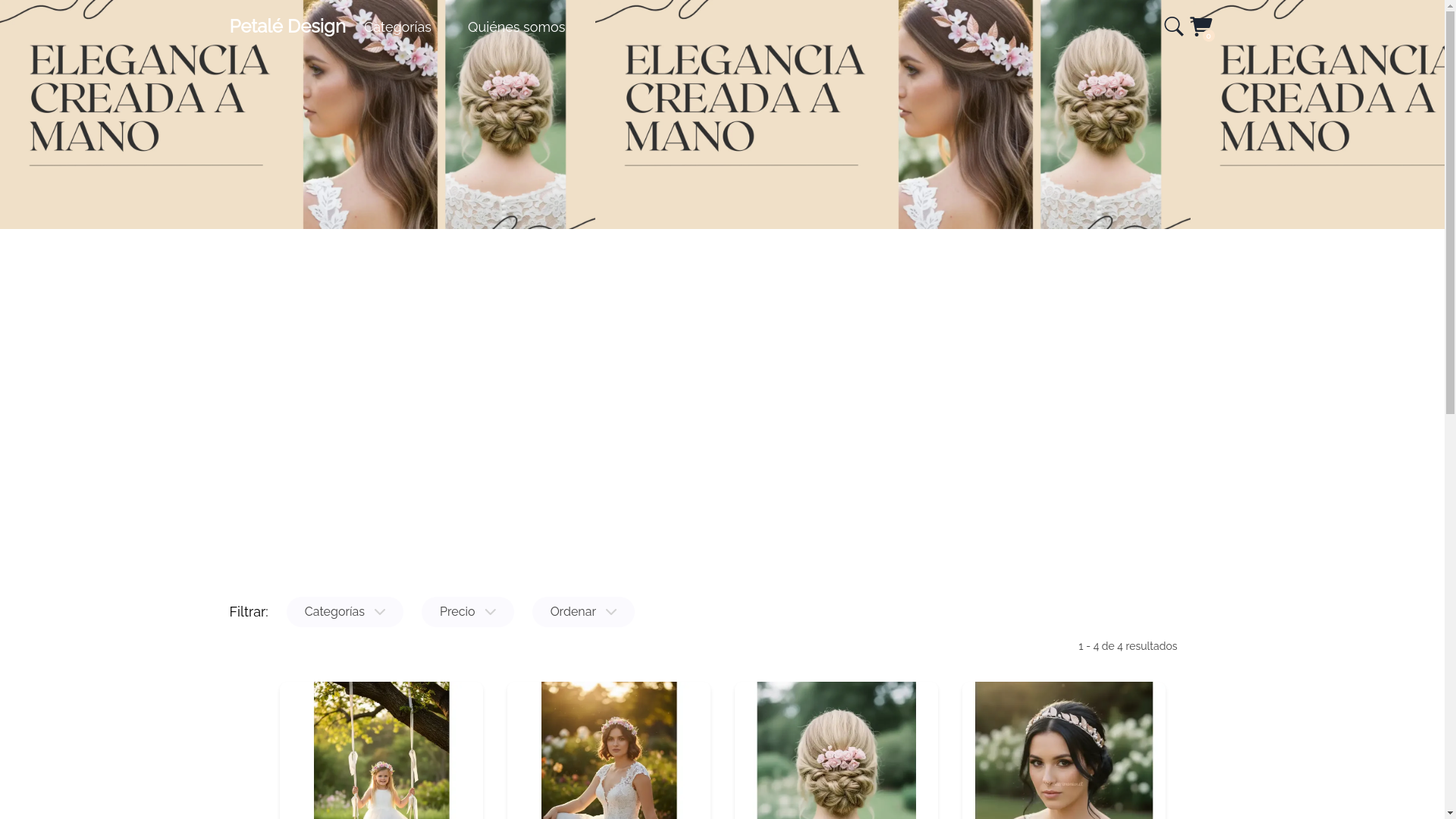 website screenshot of https://petaledesign.cl/