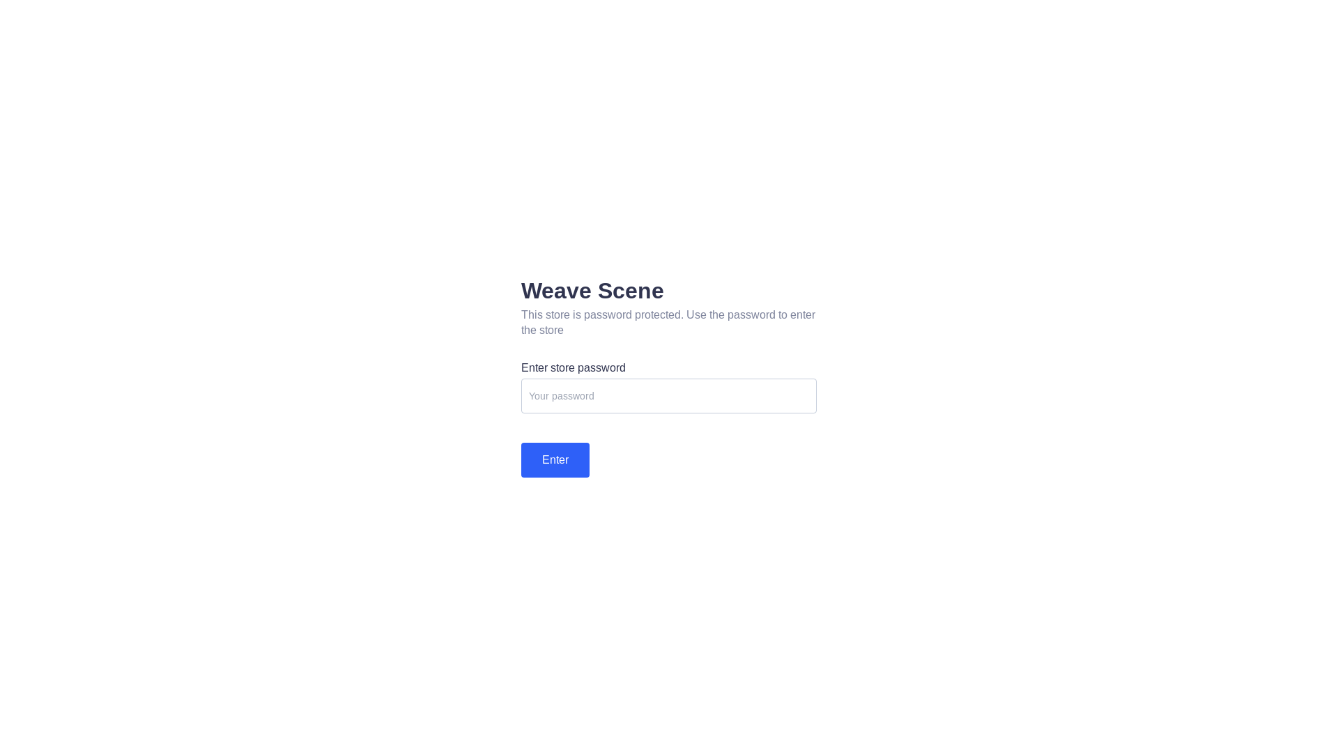 website screenshot of https://weavescene.com/