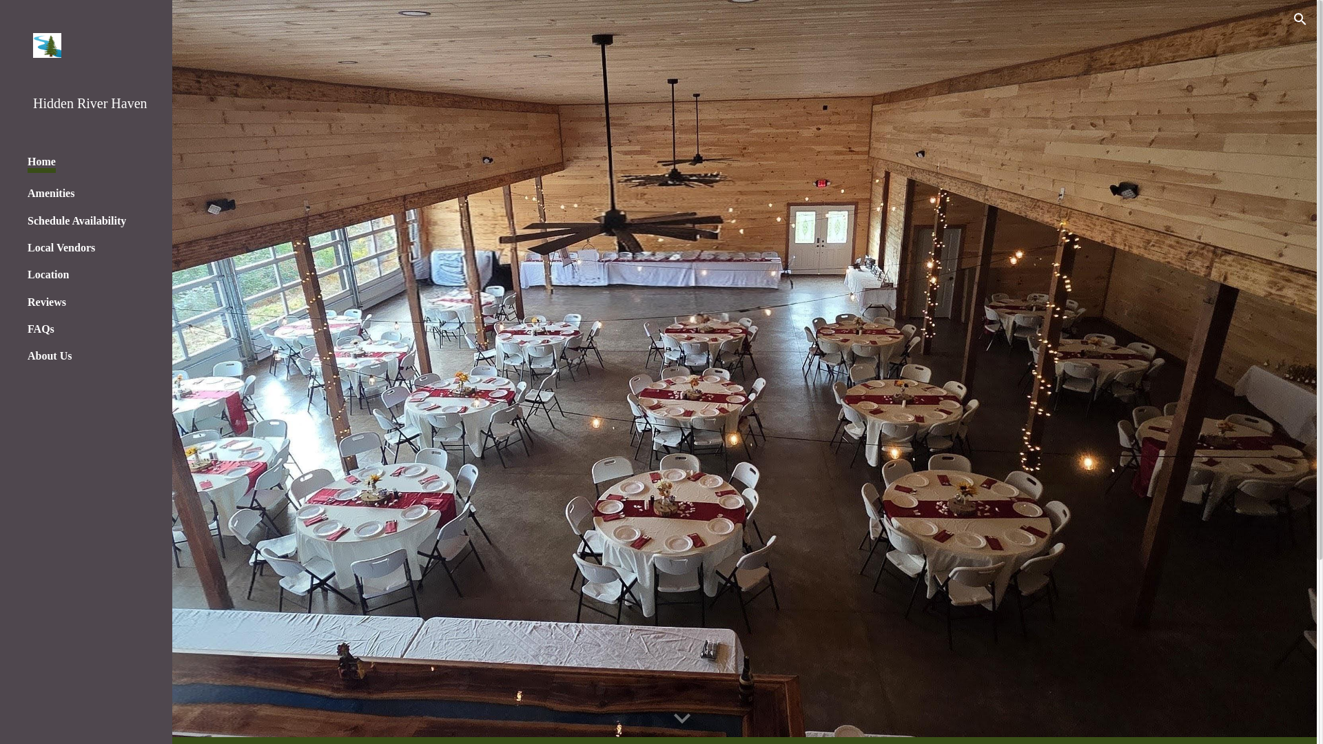 website screenshot of https://hiddenriverhaven.com/