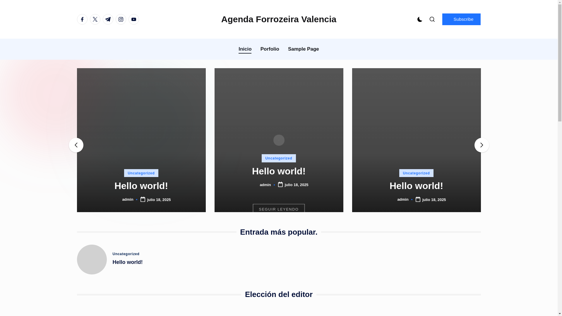 website screenshot of https://agendaforrozeiravalencia.es/