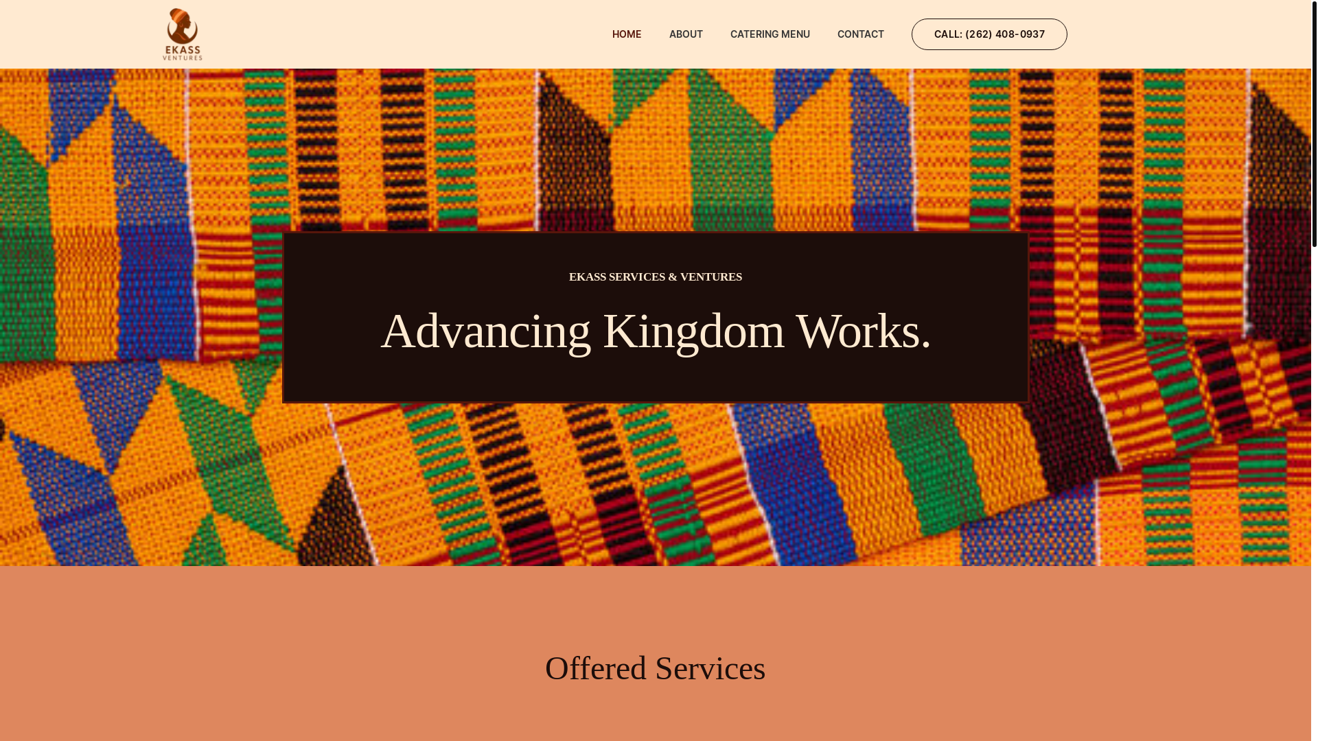 website screenshot of https://ekassventuresllc.com/