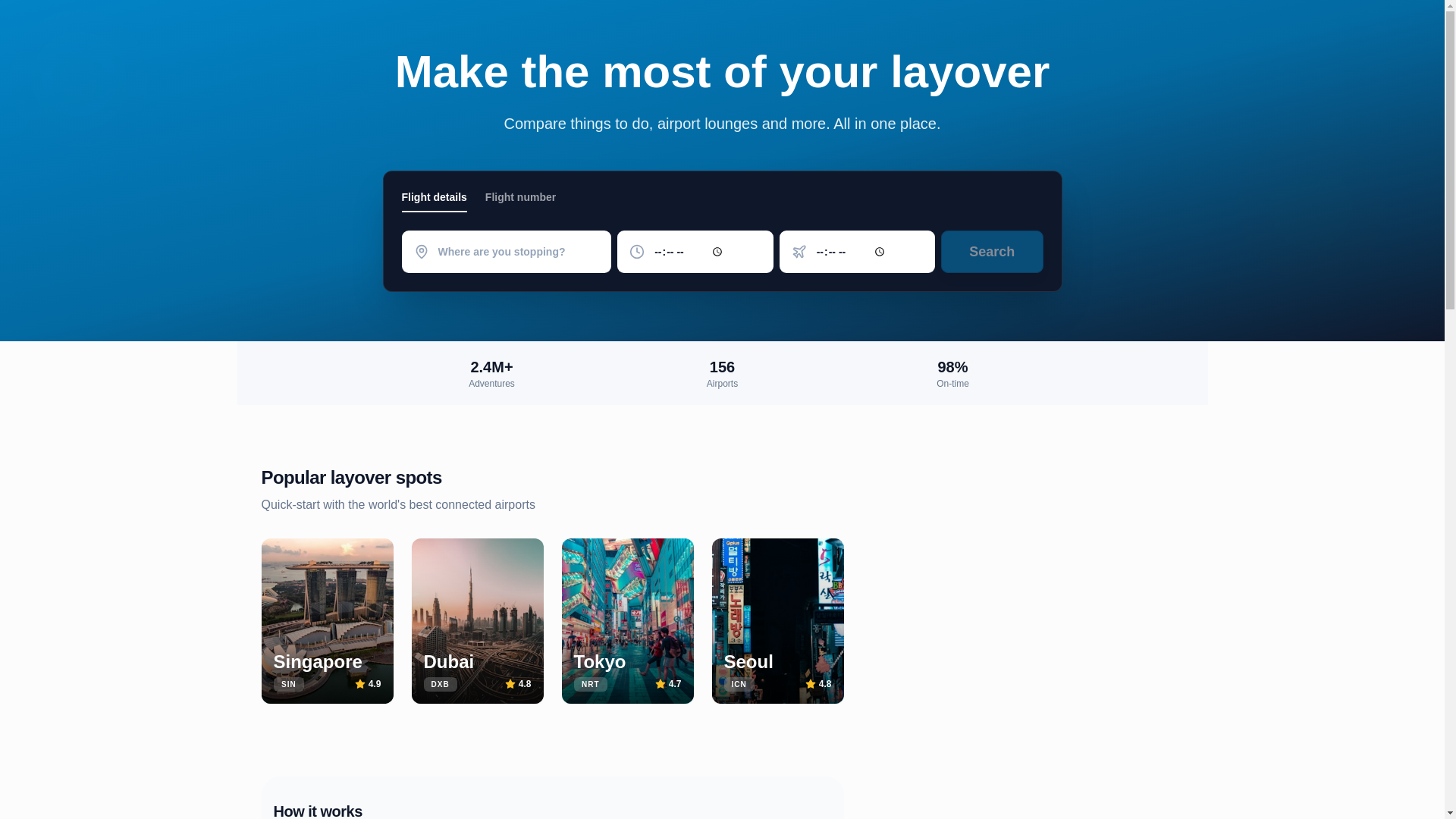 website screenshot of https://layoverpilot.com/