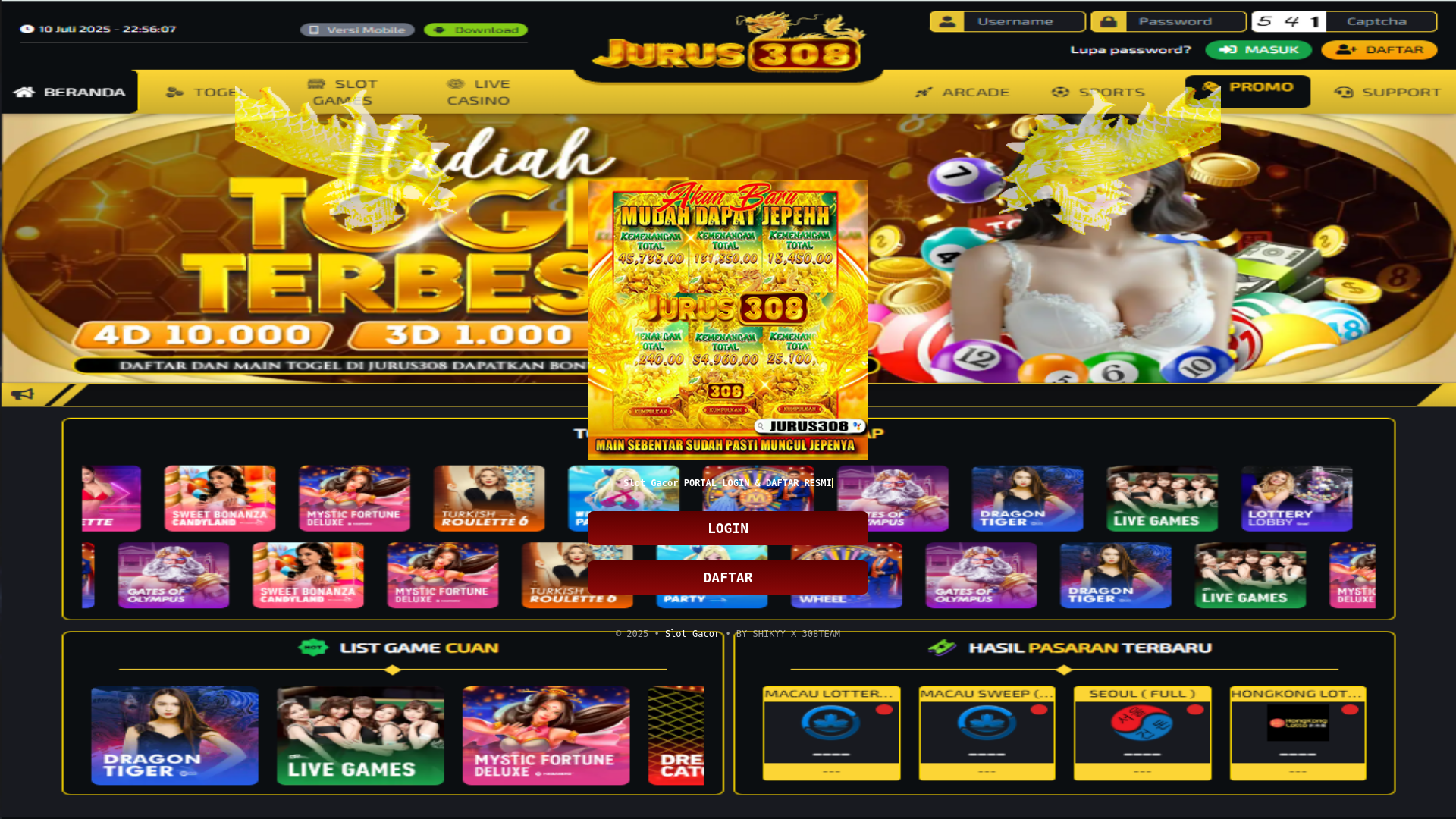 website screenshot of https://slot-gacor-stbayapariaba.pages.dev/