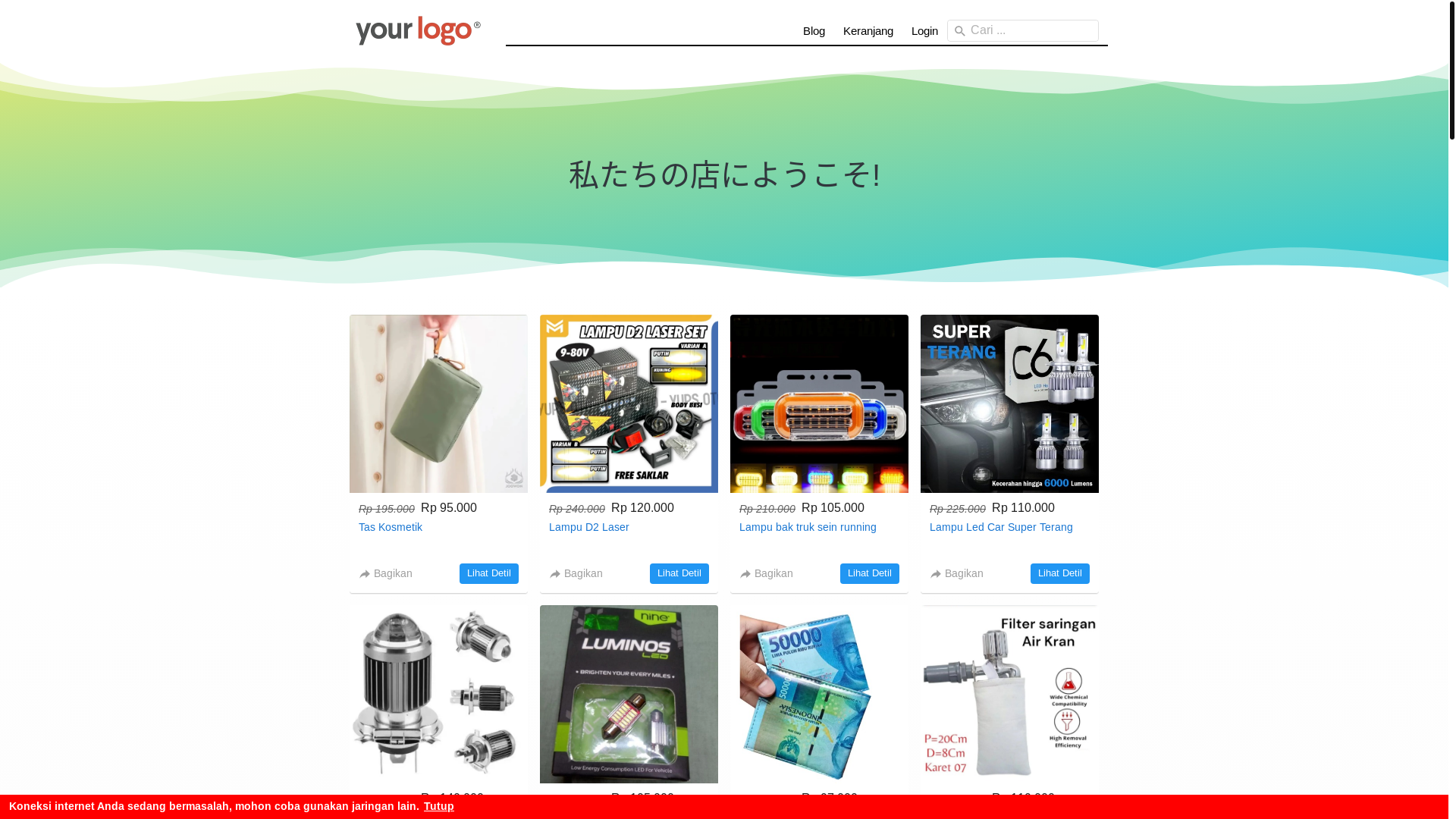 website screenshot of https://vairelstore.my.id/