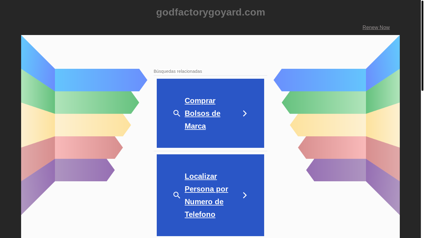 website screenshot of https://godfactorygoyard.com/