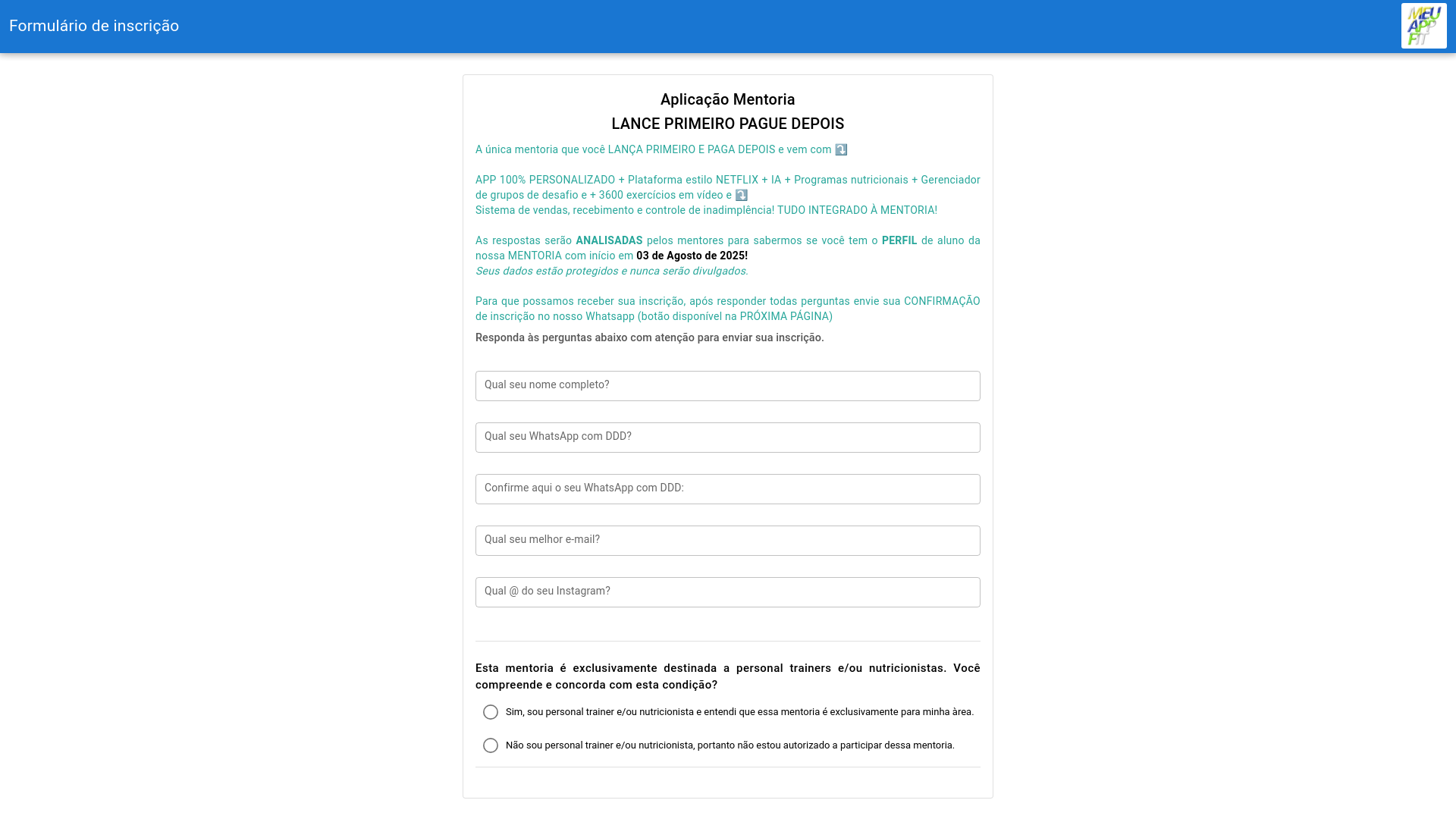 website screenshot of https://mentoria-gratuita-inscricao.pages.dev/
