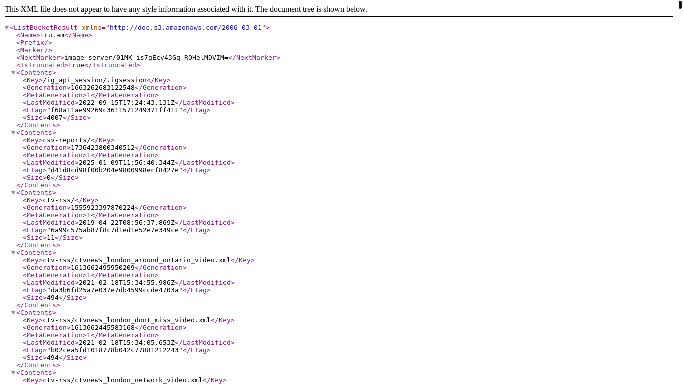 website screenshot of https://tru.am/