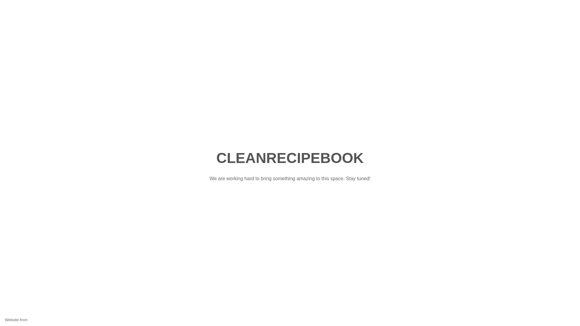 website screenshot of https://cleanrecipebook.com/
