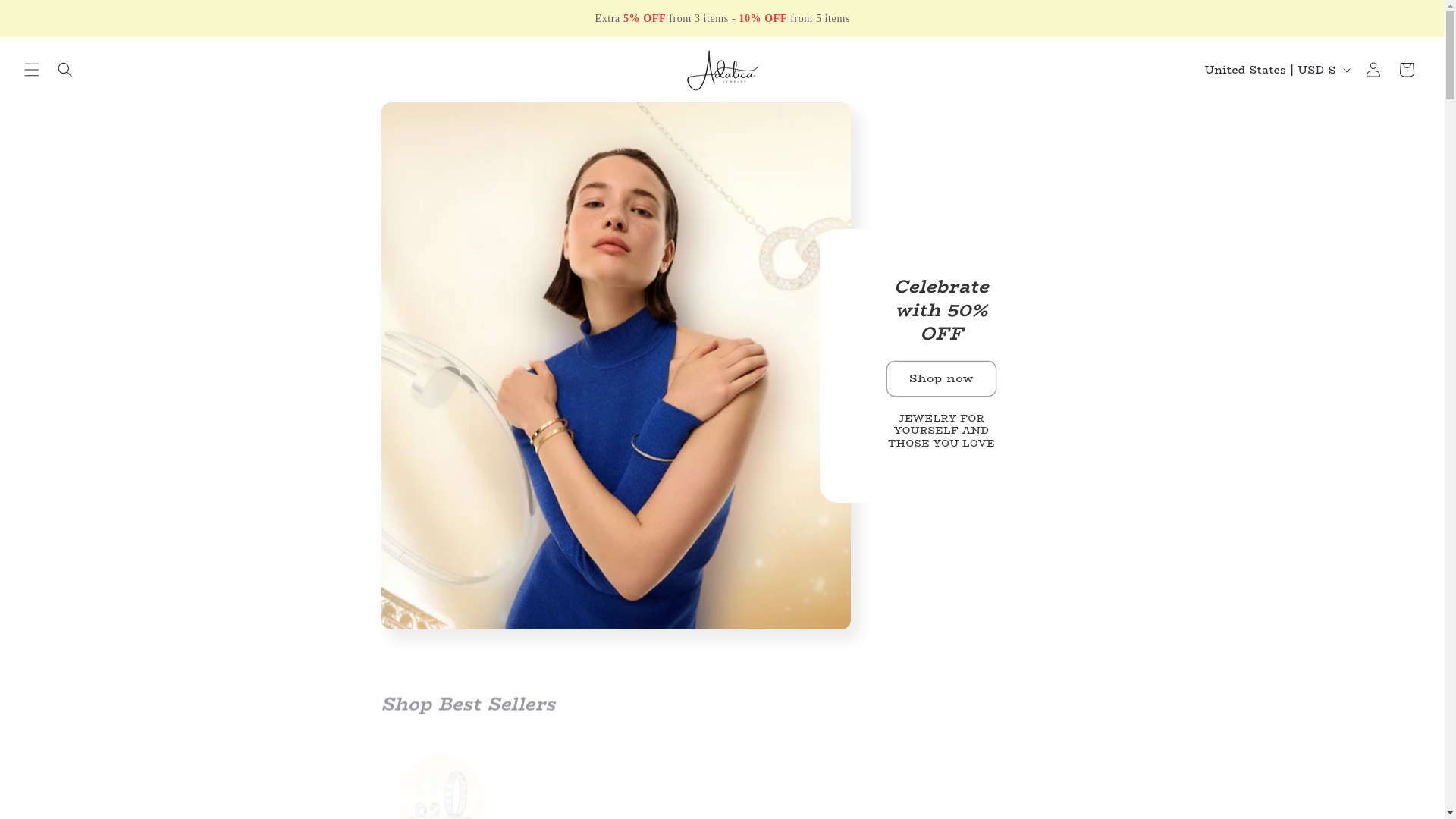 website screenshot of https://adalicajewelry.com/