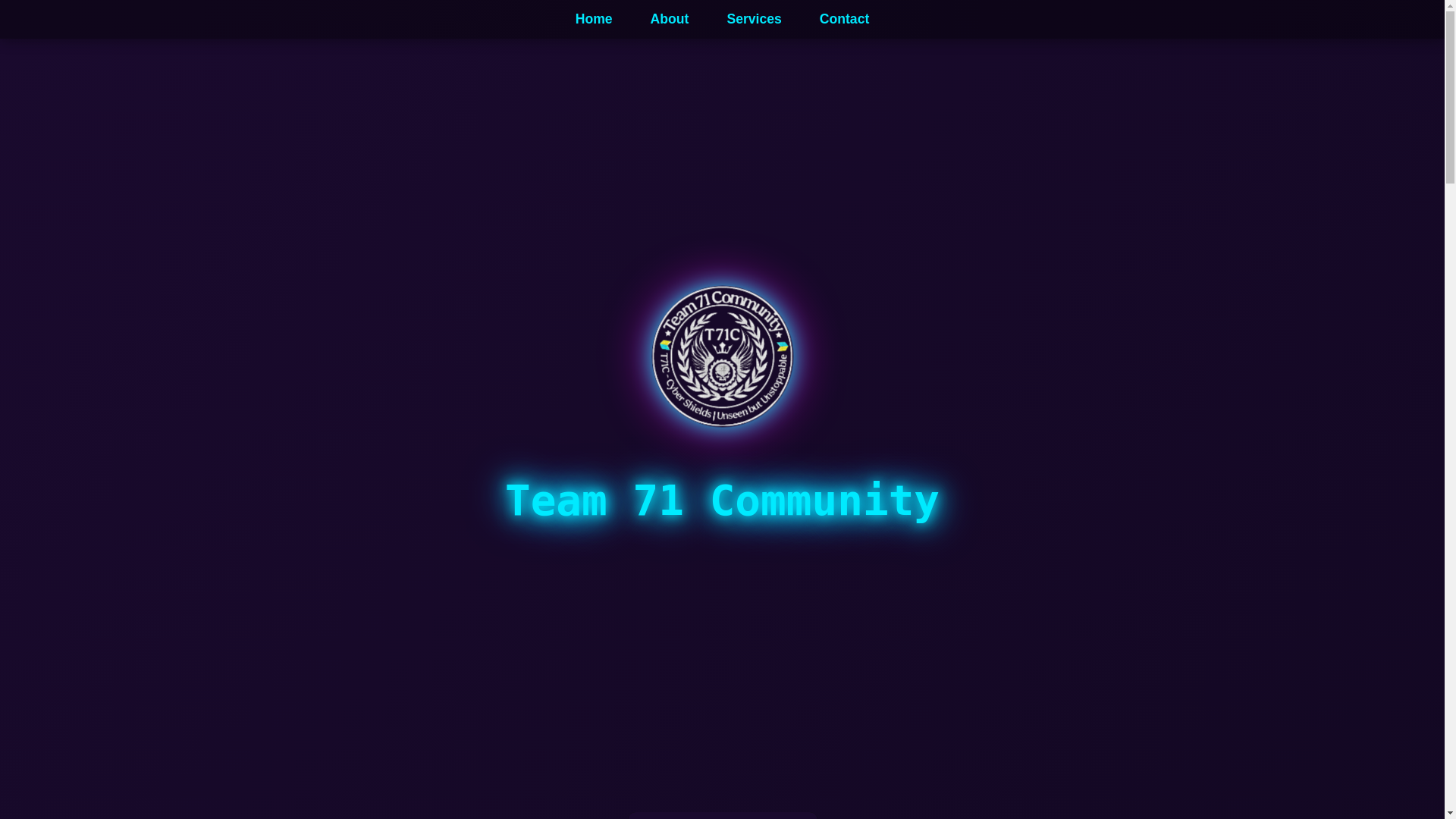 website screenshot of https://team71c.pages.dev/