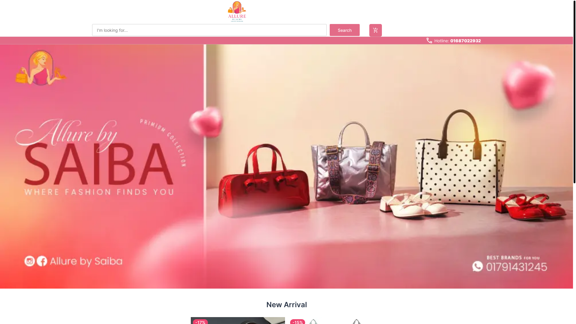 website screenshot of https://baazarkori.xyz/