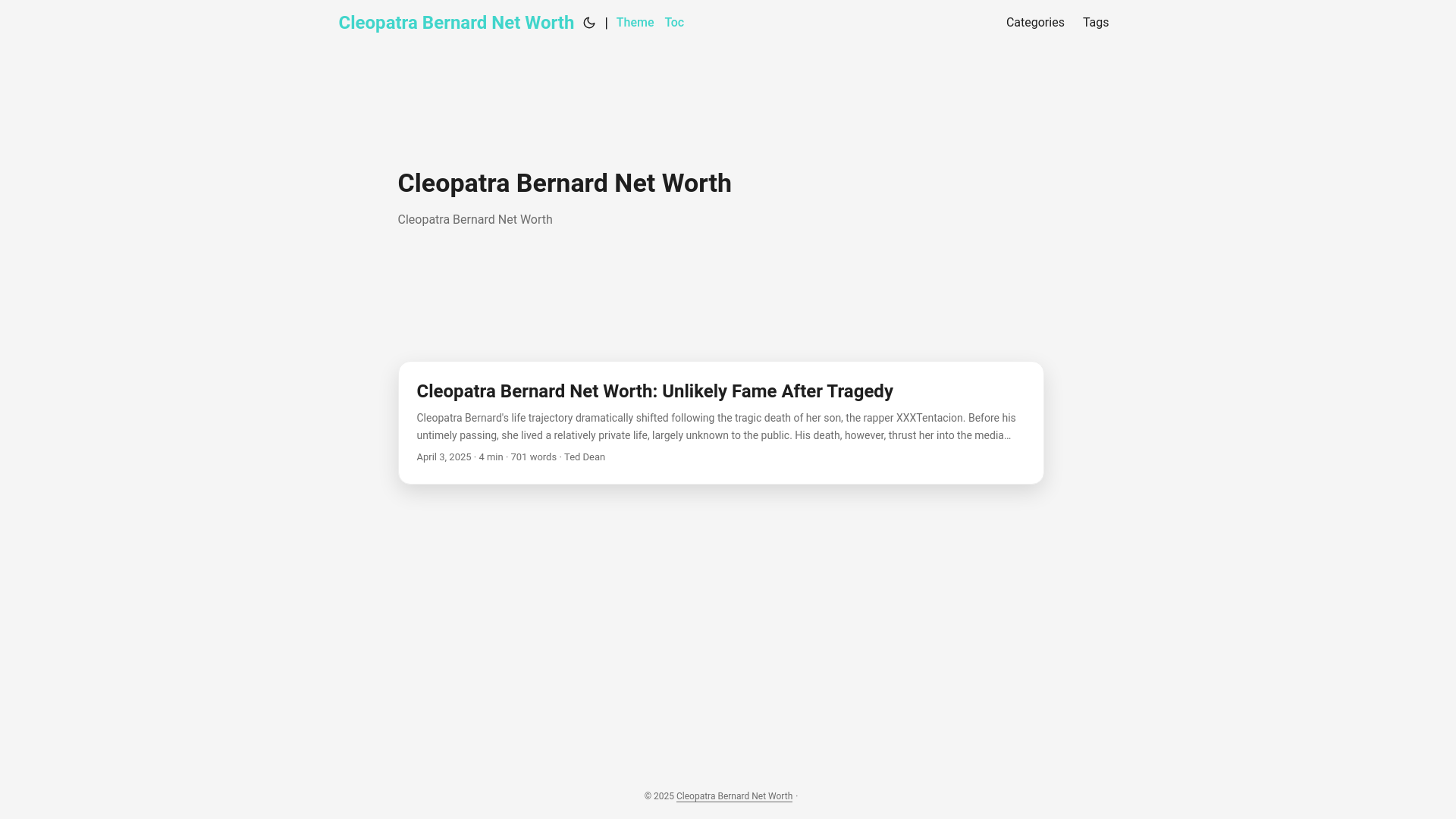 website screenshot of https://cleopatra-bernard-net-worth.pages.dev/
