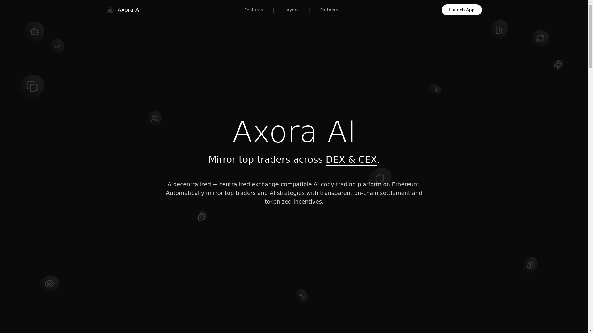 website screenshot of https://axora-ai.xyz/