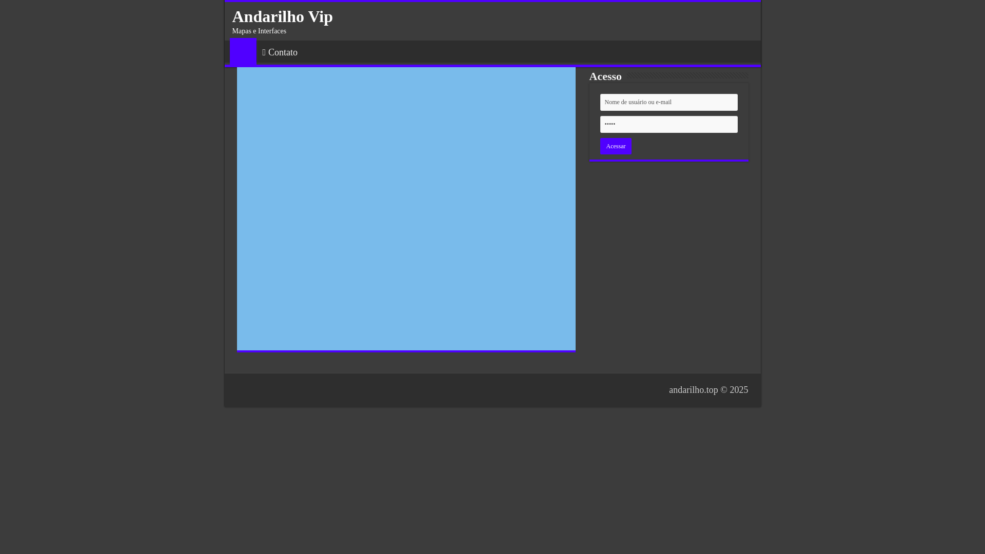 website screenshot of https://andarilho.vip/