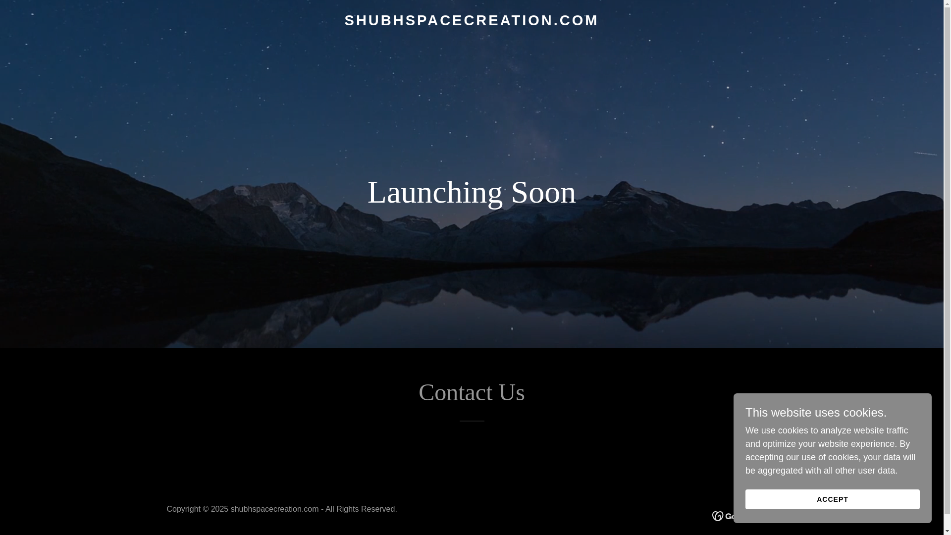 website screenshot of https://shubhspacecreation.com/
