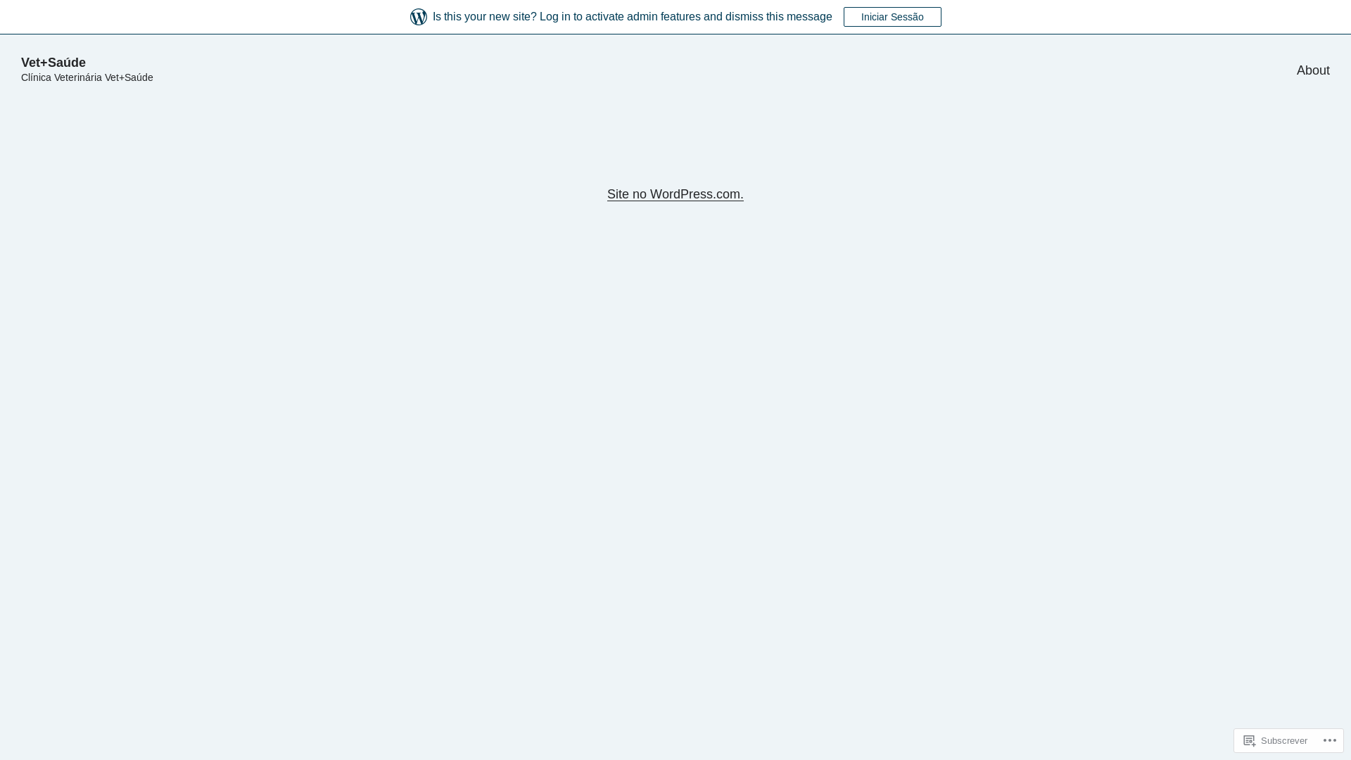 website screenshot of https://vetmaissaude.blog/