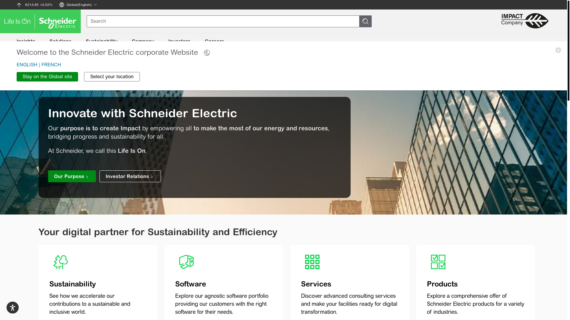 website screenshot of https://sustainabilitysupport.net/