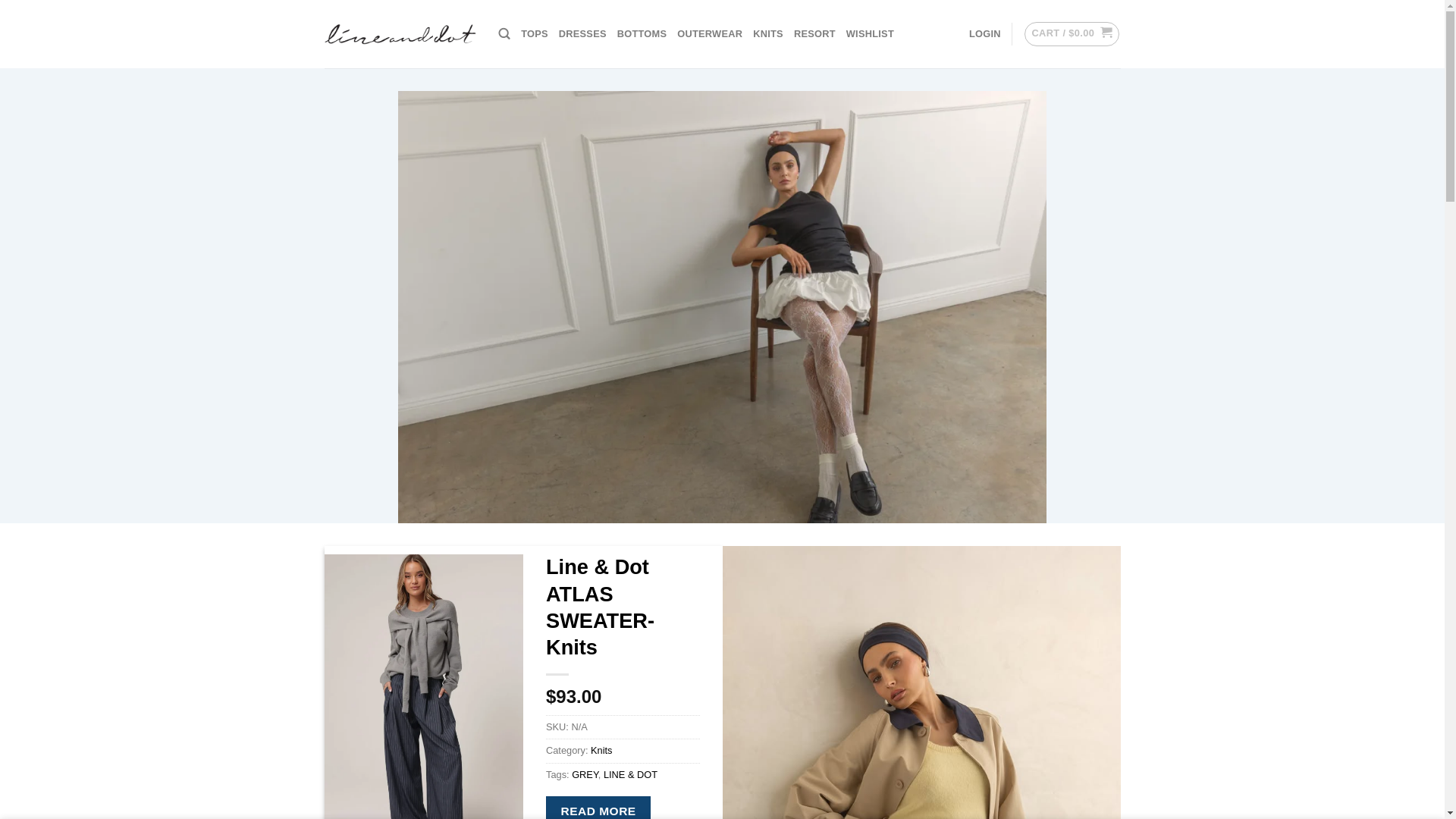 website screenshot of https://lineanddotshop.com/