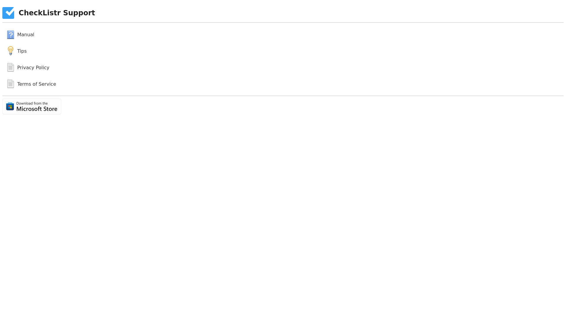 website screenshot of https://checklistr.pages.dev/