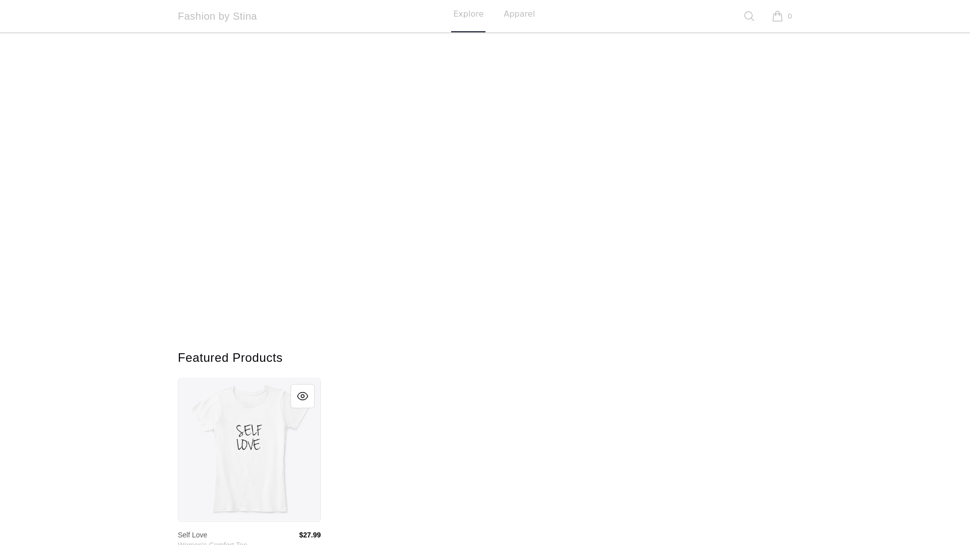 website screenshot of https://stinafashion.store/