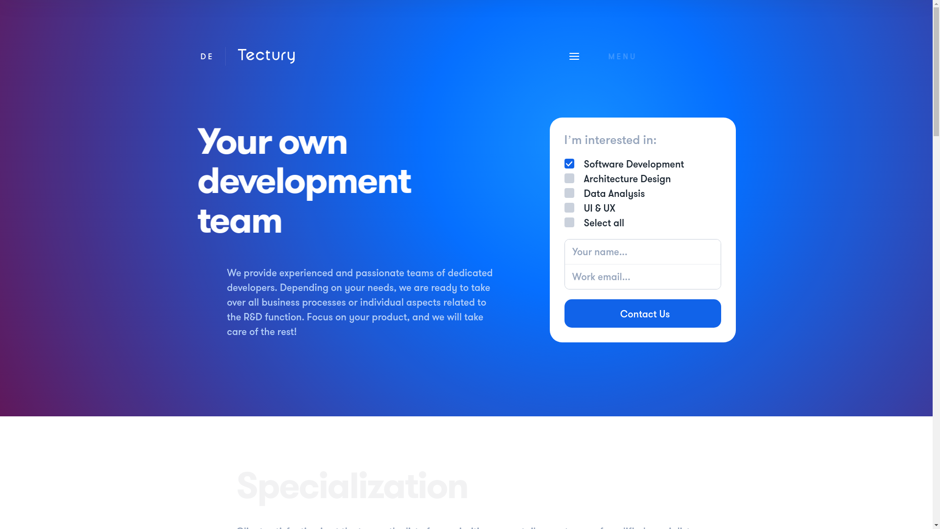 website screenshot of https://tectury-io.pages.dev/