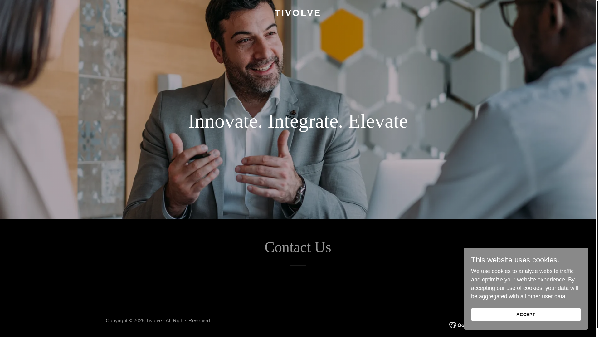 website screenshot of https://tivolve.com/