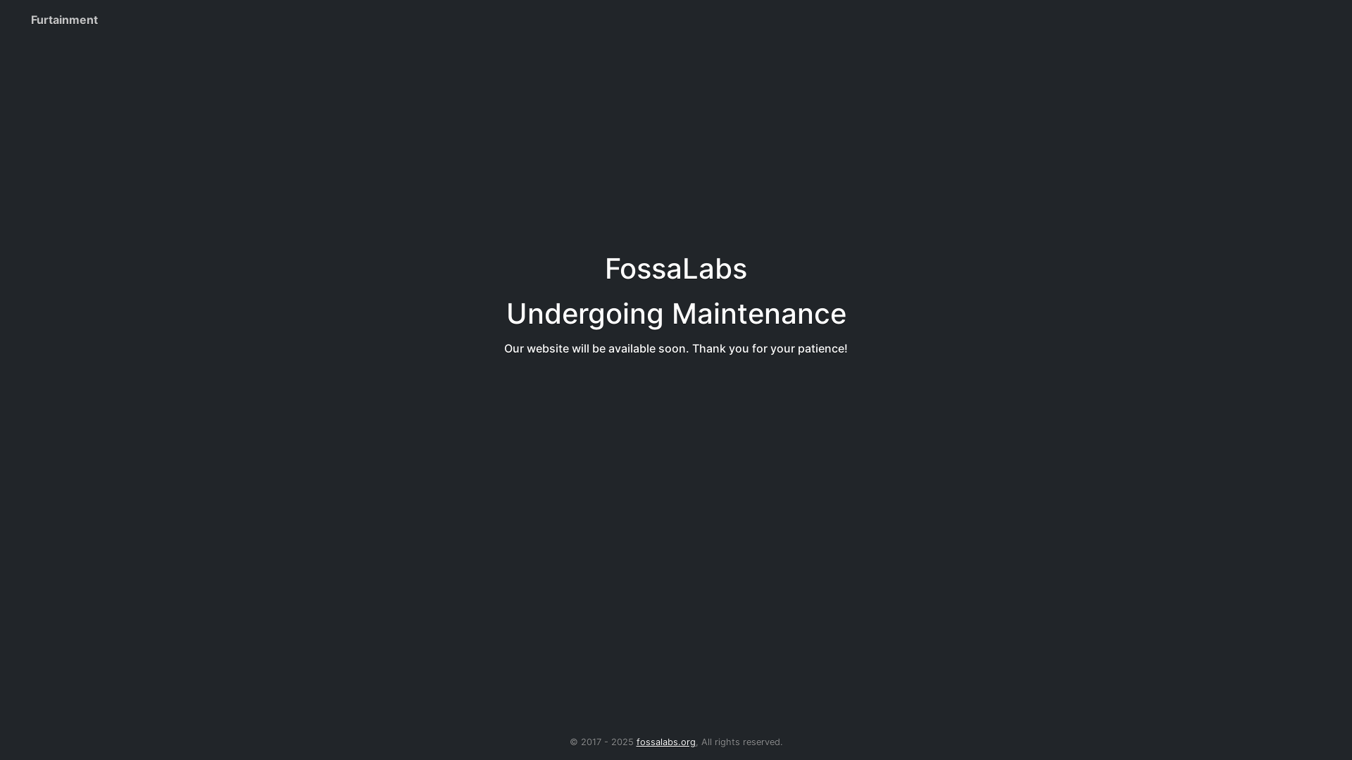 website screenshot of https://fossalabs.org/