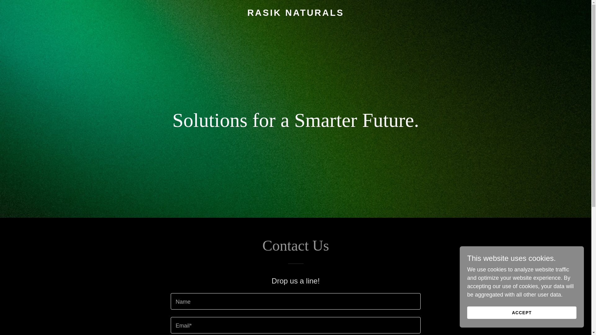website screenshot of https://rasiknaturals.com/