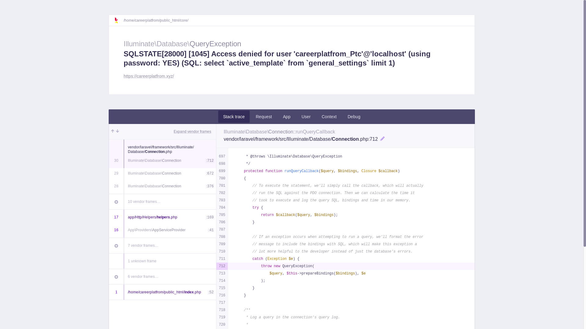 website screenshot of https://careerplatfrom.xyz/