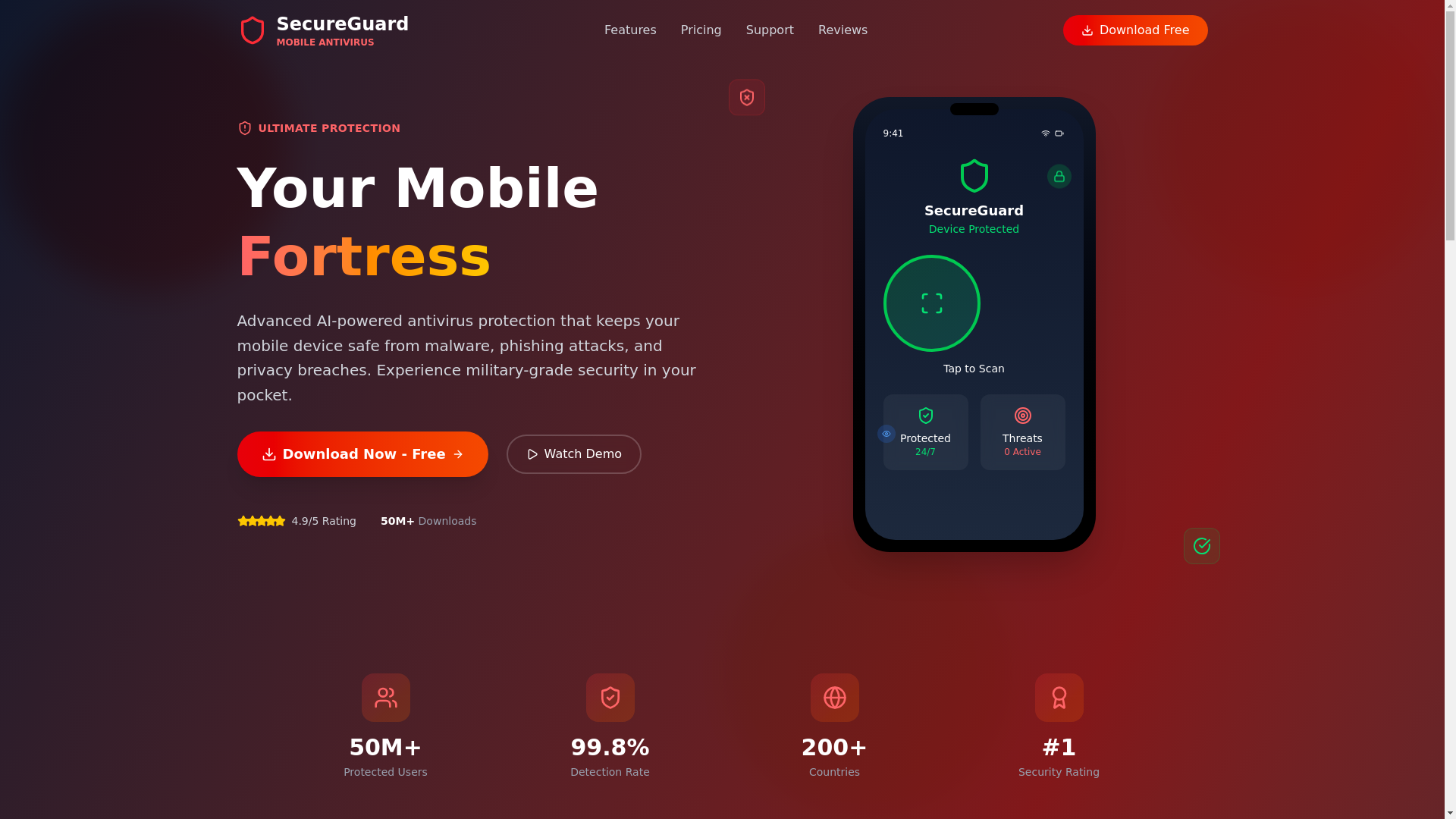 website screenshot of https://vais-anitvirus.pages.dev/