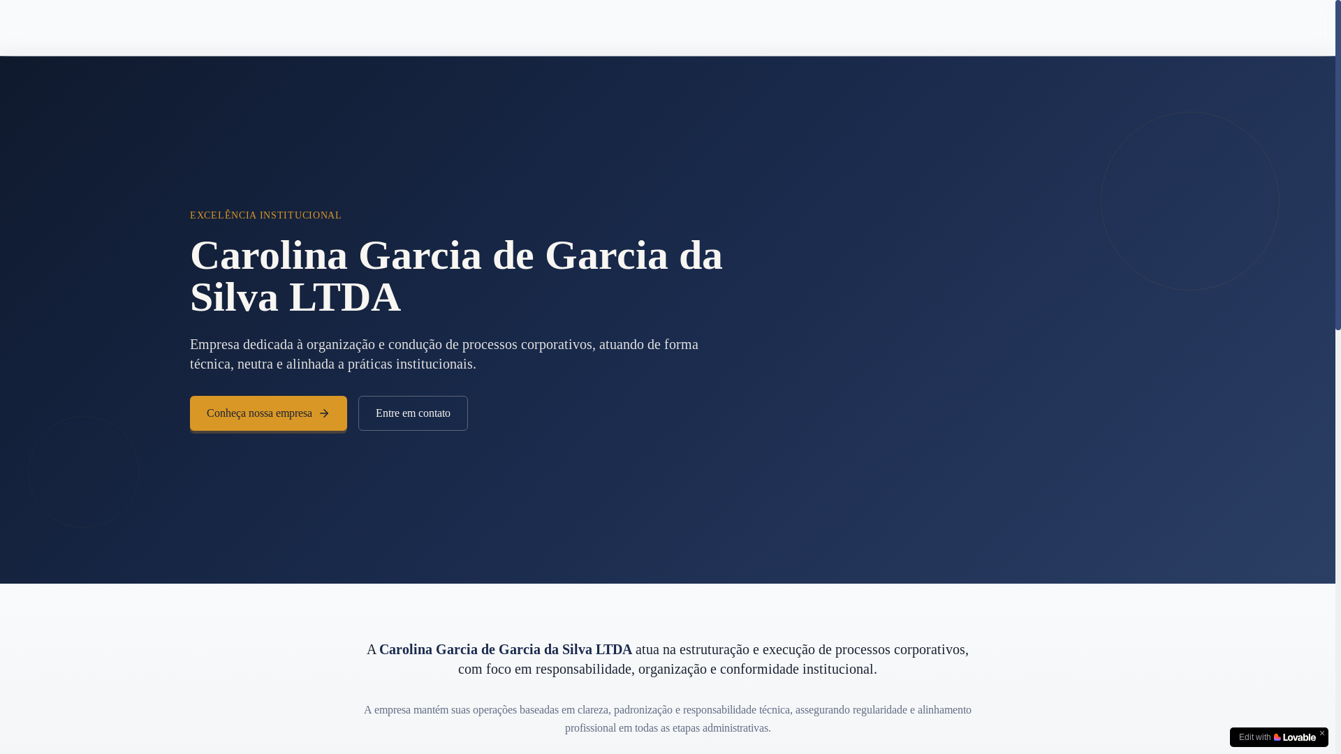 website screenshot of https://carolinagarciadasilva.com.br/