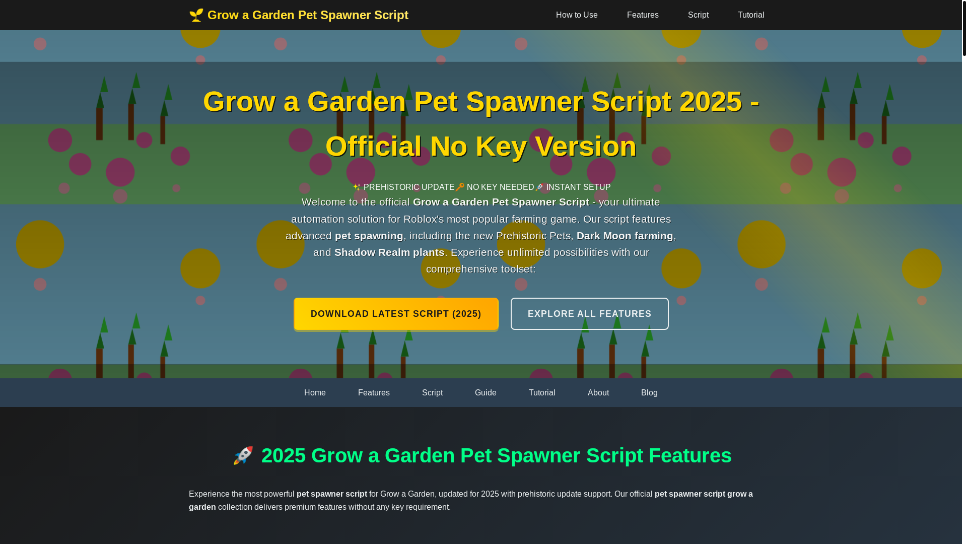 website screenshot of https://petspawnerscript2.pages.dev/