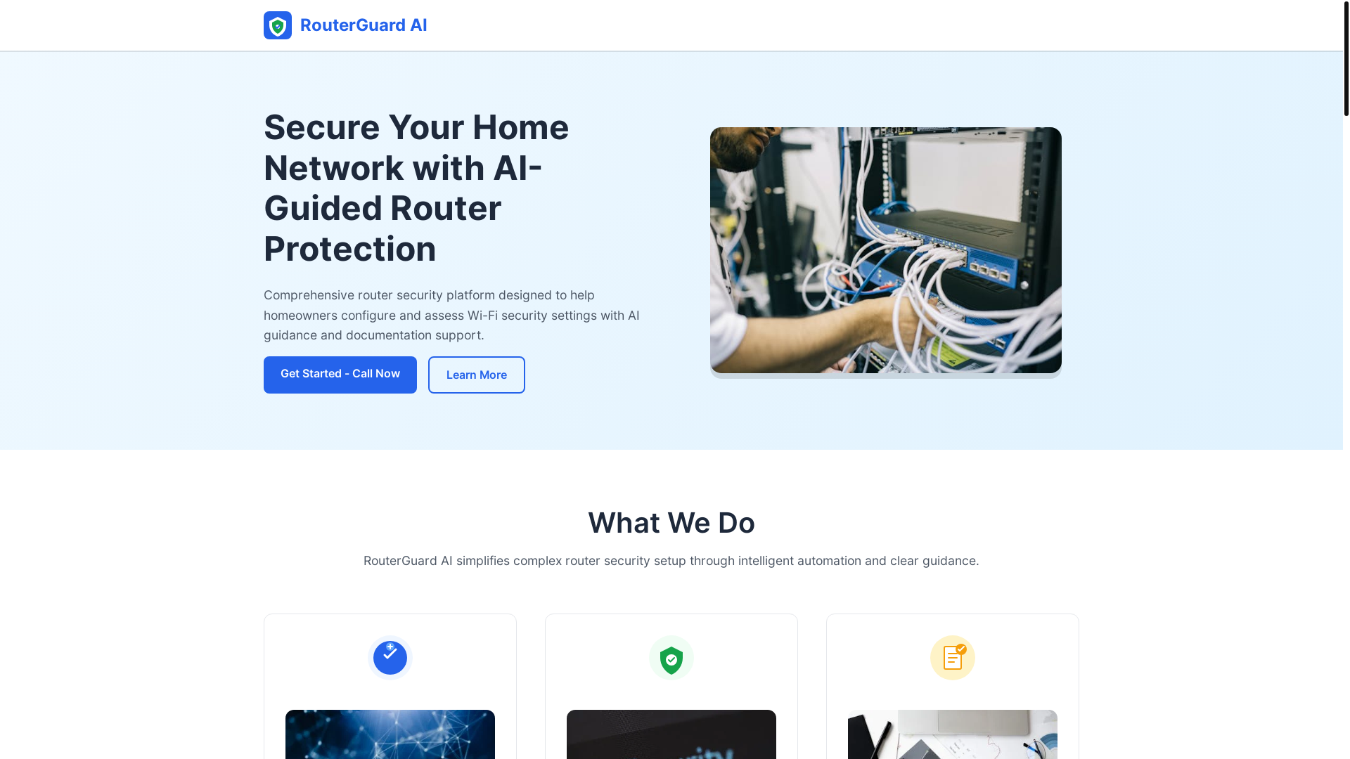 website screenshot of https://routersguards.com/