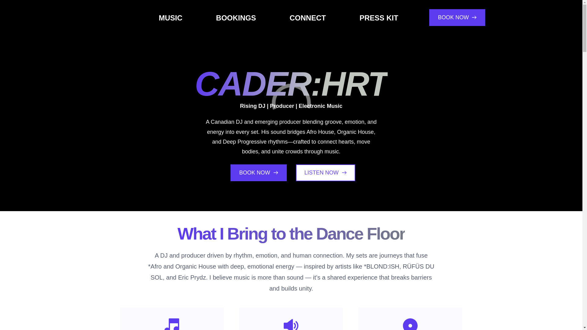 website screenshot of https://caderhrt.com/