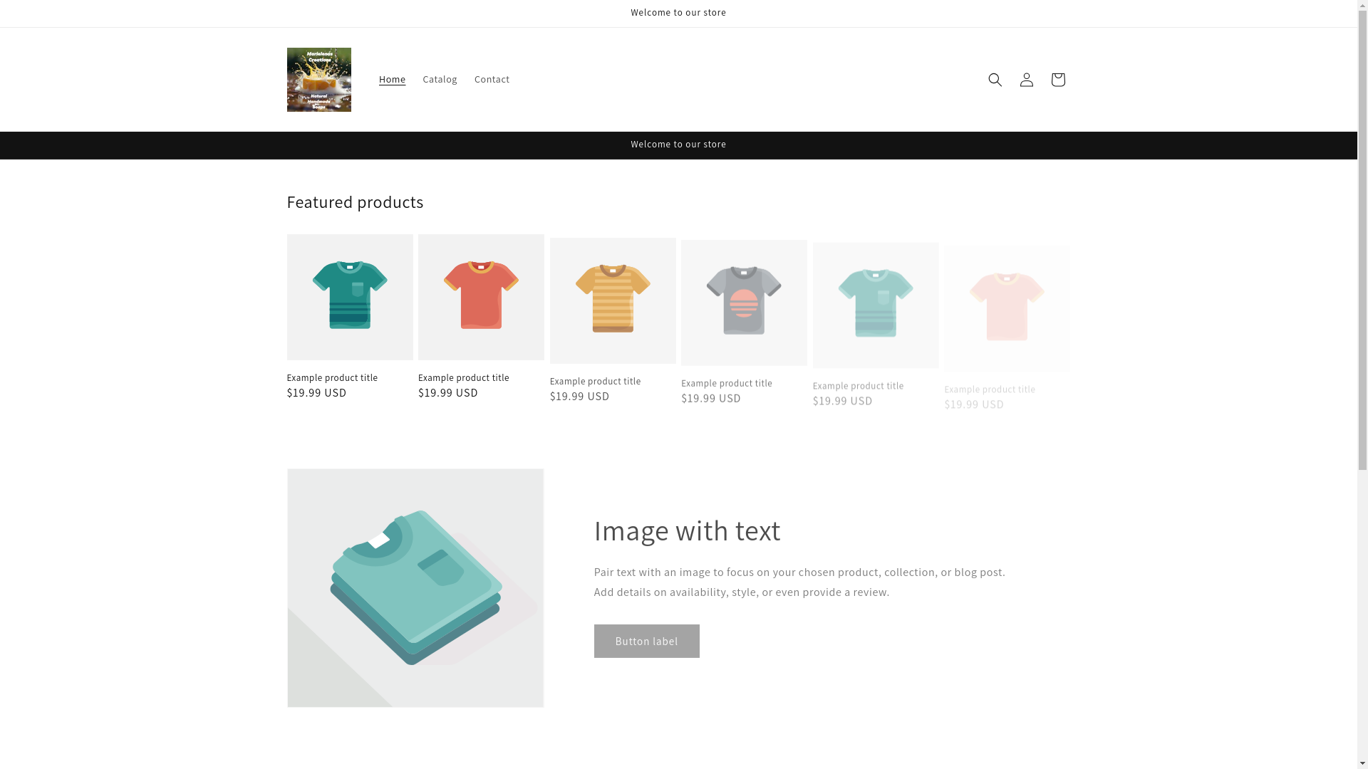 website screenshot of https://marielenascreations.com/