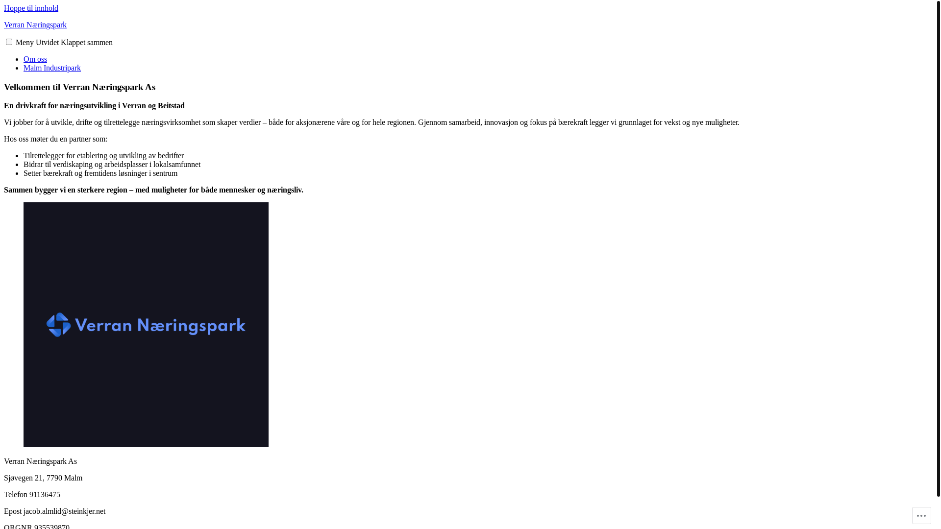 website screenshot of https://vnpas.no/
